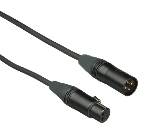 AMN-5 Pro Series Black Plated XLR Cable - 5 Foot