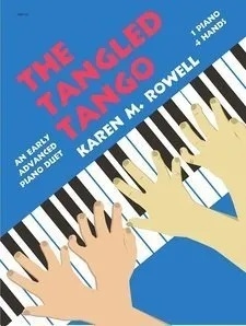 Debra Wanless Music - The Tangled Tango - Rowell - Piano Duet (1 Piano, 4 Hands) - Sheet Music