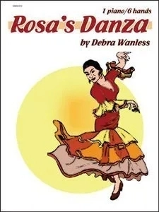 Debra Wanless Music - Rosas Danza - Wanless - Piano Trio (1 Piano, 6 Hands) - Sheet Music