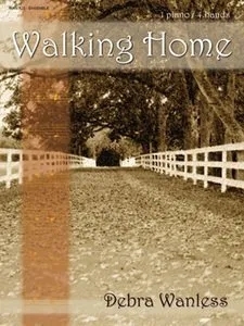Debra Wanless Music - Walking Home - Wanless - Piano Duet (1 Piano, 4 Hands) - Sheet Music
