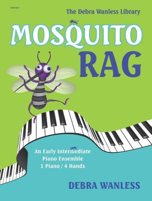 Debra Wanless Music - Mosquito Rag - Wanless - Piano Duet (1 Piano, 4 Hands) - Sheet Music