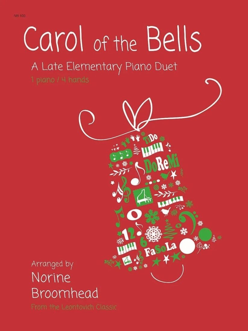 Carol of the Bells - Broomhead - Piano Duet (1 Piano, 4 Hands) - Sheet Music