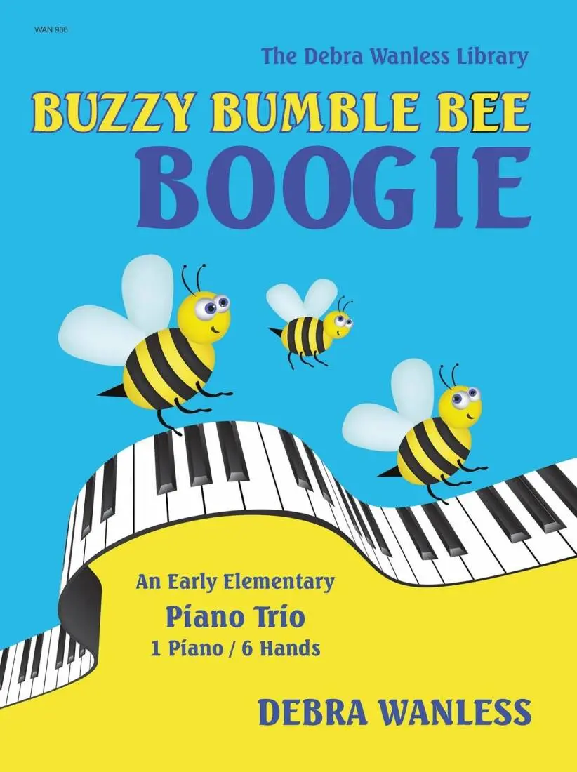 Buzzy Bumble Bee Boogie - Wanless - Piano Trio (1 Piano, 6 Hands) - Book