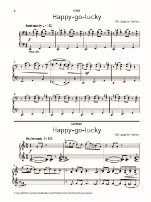 Happy-go-lucky - Norton - Piano Trio (1 Piano, 6 Hands) - Book