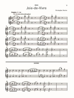 Joie-de-Vivre - Norton - Piano Trio (1 Piano, 6 Hands) - Book