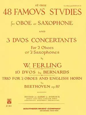 Southern Music Company - 48 Famous Studies and 3 Duos Concertants for Oboe