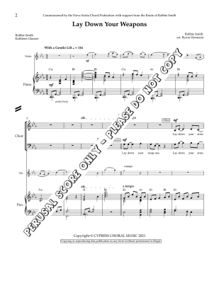 Lay Down Your Weapons - Smith/Hermann - SATB