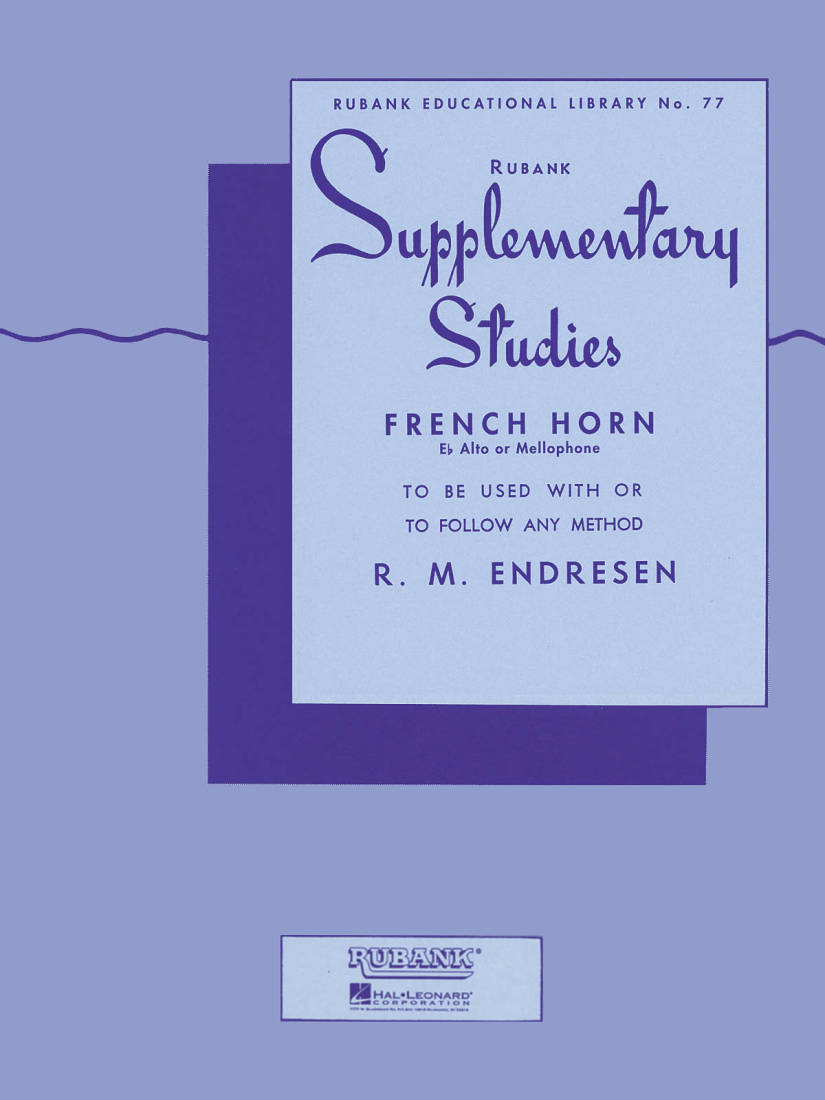Supplementary Studies - Endresen - French Horn F or Eb/Mellophone- Book