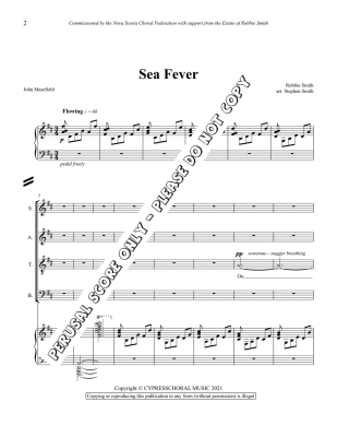 Sea Fever - Masefield/Smith/Smith - SATB