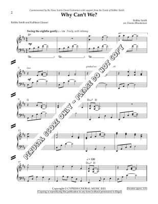 Why Can\'t We? - Smith/Glauser/Rhodenizer - SATB