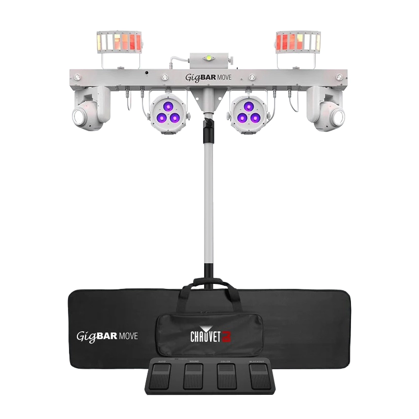 GigBAR Move 5-in-1 Lighting System with Stand, Bag and Remote - White