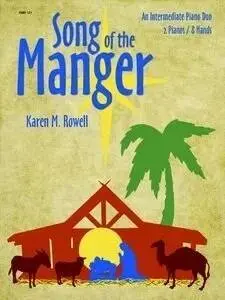 Debra Wanless Music - Song of the Manger - Rowell - Piano Quartet (2 Pianos, 8 Hands) - Sheet Music