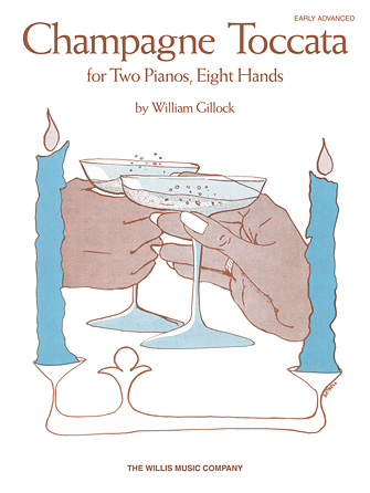 Champagne Toccata - Gillock - Piano Quartet (2 Pianos, 8 Hands) - Sheet Music