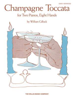 Willis Music Company - Champagne Toccata - Gillock - Piano Quartet (2 Pianos, 8 Hands) - Sheet Music