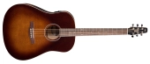 Seagull Guitars - S6 Original Spruce\/ Wild Cherry Acoustic\/Electric Guitar - Burnt Umber