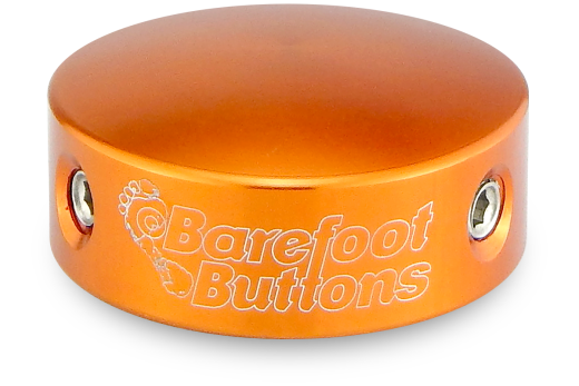 Barefoot Buttons - V2 Standard Footswitch Cap - Orange