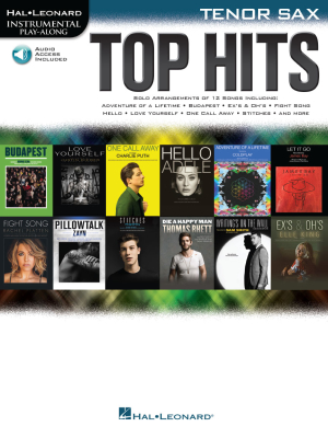 Hal Leonard - Top Hits: Instrumental Play-Along - Tenor Sax - Book/Audio Online