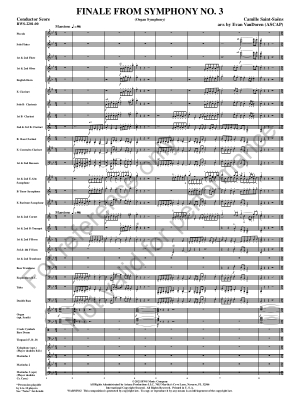 Finale from Symphony No. 3 (Organ Symphony) - Saint-Saens/VanDoren - Concert Band - Gr. 5