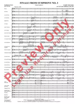 Finale from Symphony No. 3 (Organ Symphony) - Saint-Saens/VanDoren - Concert Band - Gr. 5