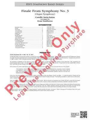 Finale from Symphony No. 3 (Organ Symphony) - Saint-Saens/VanDoren - Concert Band - Gr. 5