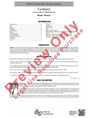 Centura (Averwater Celebration) - Massey - Concert Band - Gr. 3