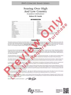 Soaring Over High And Low Country - Smith - Concert Band - Gr. 3.5