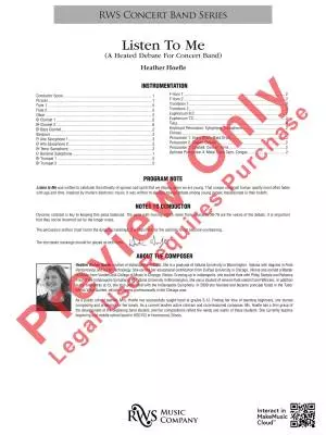 Listen To Me (A Heated Debate For Concert Band) - Hoefle - Concert Band - Gr. 3