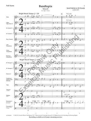Bandtopia (March) - Putnam - Concert Band - Gr. 1.5