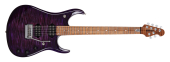 Ernie Ball Music Man - JP-15 6 String Electric Guitar with Case - Purple Nebula Flame Top
