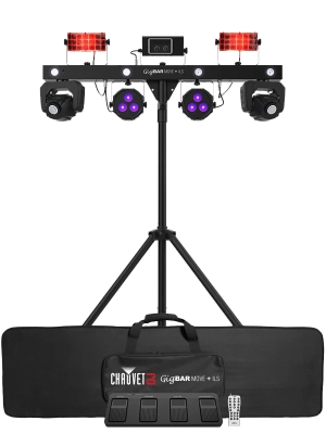Chauvet DJ - GigBAR Move + ILS 5-in-1 Lighting System with Stand, Bag and Remote