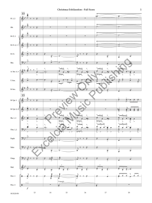 Christmas Exhilaration - O\'Loughlin - Concert Band - Gr. 3.5