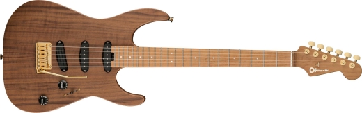 Charvel Guitars - Guitare lectrique Pro-Mod DK22 SSS 2PT CM en acajou et noyer (fini naturel, touche en rable caramlis)