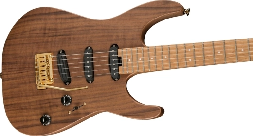 Pro-Mod DK22 SSS 2PT CM Mahogany with Walnut, Caramelized Maple Fingerboard - Natural