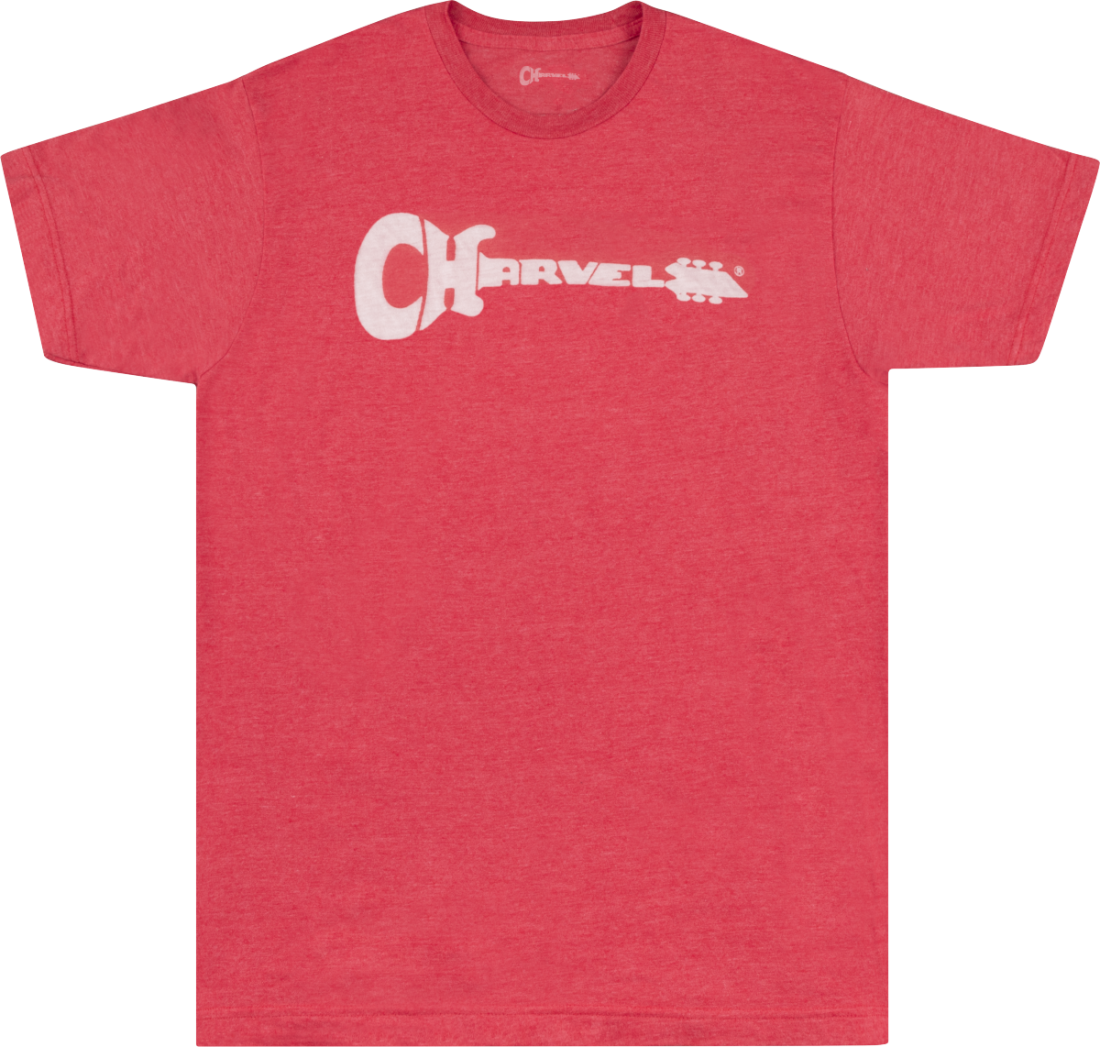 Charvel Guitar Logo T-Shirt, Heather Red - Small