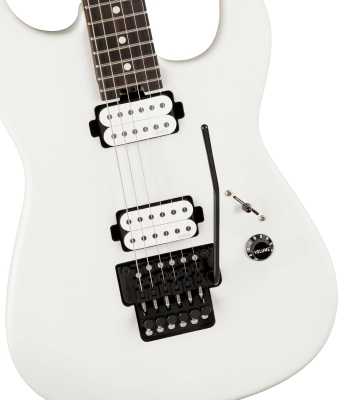 Jim Root Signature Pro-Mod San Dimas Style 1 HH FR E, Ebony Fingerboard - Satin White