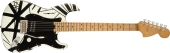 EVH - Striped Series 78 Eruption, Maple Fingerboard - White with Black Stripes Relic