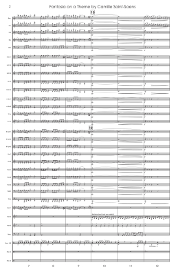 Fantasia on a Theme by Camille Saint-Saens - Standridge - Concert Band - Gr. 4