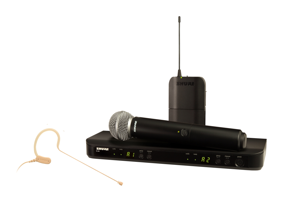 BLX1288/MX153-J11 Wireless System with SM58 Handheld and MX153 Earset Microphone