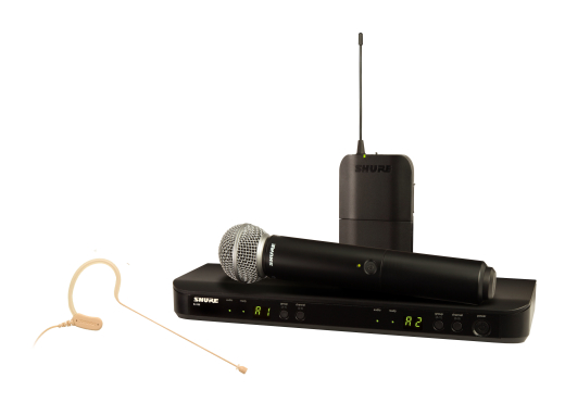 Shure - BLX1288/MX153-H10 Wireless System with SM58 Handheld and MX153 Earset Microphone