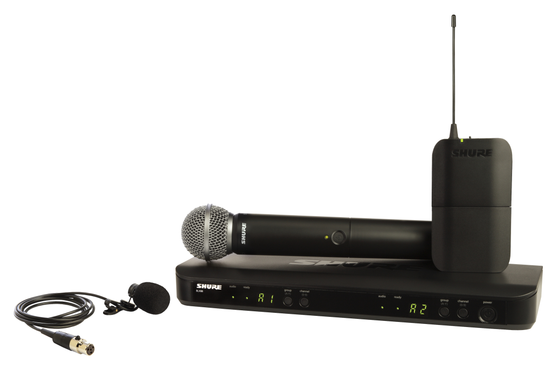 BLX1288/W85-H10 Wireless System with SM58 Handheld and WL185 Lavalier Microphone