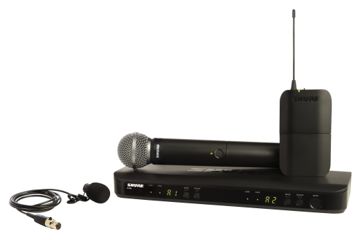 Shure - BLX1288/W85-H9 Wireless System with SM58 Handheld and WL185 Lavalier Microphone