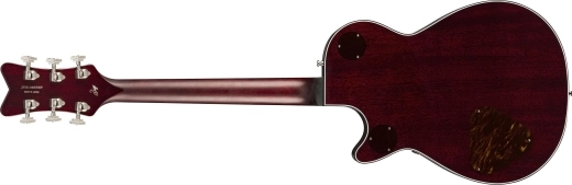 G6134TFM-NH Nigel Hendroff Signature Penguin, Ebony Fingerboard - Dark Cherry Metallic Flame