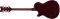 G6134TFM-NH Nigel Hendroff Signature Penguin, Ebony Fingerboard - Dark Cherry Metallic Flame