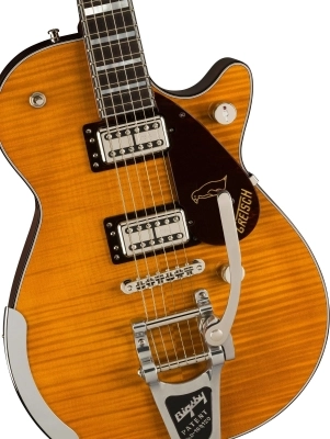 G6134TFM-NH Nigel Hendroff Signature Penguin, Ebony Fingerboard - Amber Flame