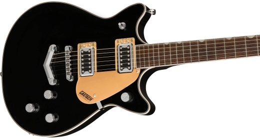 G5222 Electromatic Double Jet BT with V-Stoptail, Laurel Fingerboard - Black