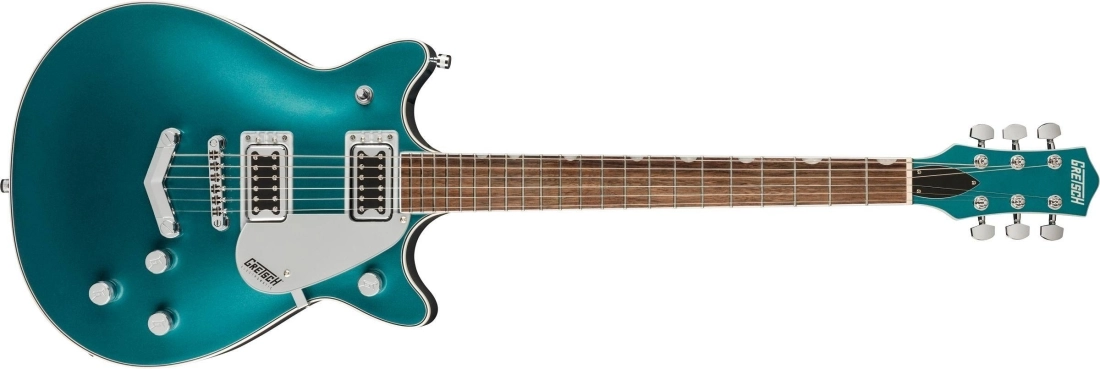 G5222 Electromatic Double Jet BT with V-Stoptail, Laurel Fingerboard - Ocean Turquoise