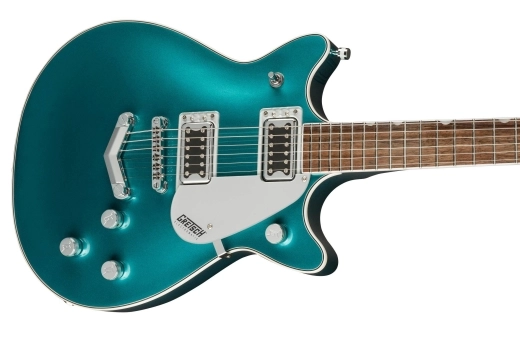 G5222 Electromatic Double Jet BT with V-Stoptail, Laurel Fingerboard - Ocean Turquoise