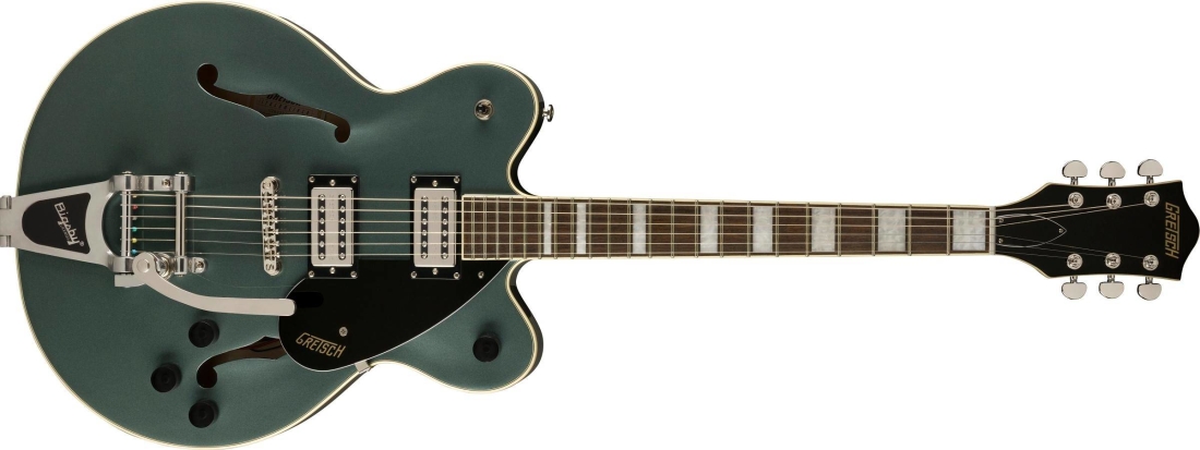 G2622T Streamliner Center Block Double-Cut with Bigsby, Laurel Fingerboard - Stirling Green