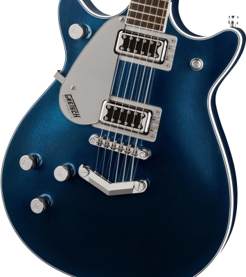 G5232LH Electromatic Double Jet FT with V-Stoptail, Left-Handed, Laurel Fingerboard - Midnight Sapphire