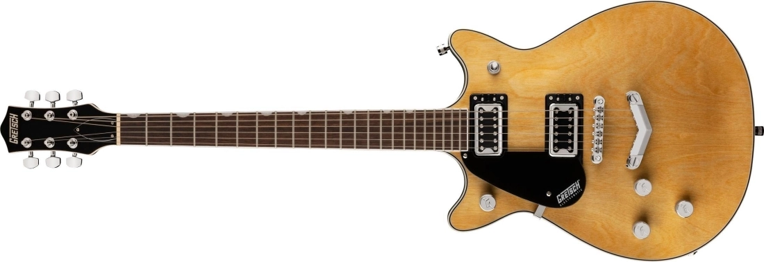 G5222LH Electromatic Double Jet BT with V-Stoptail, Left-Handed, Laurel Fingerboard - Natural